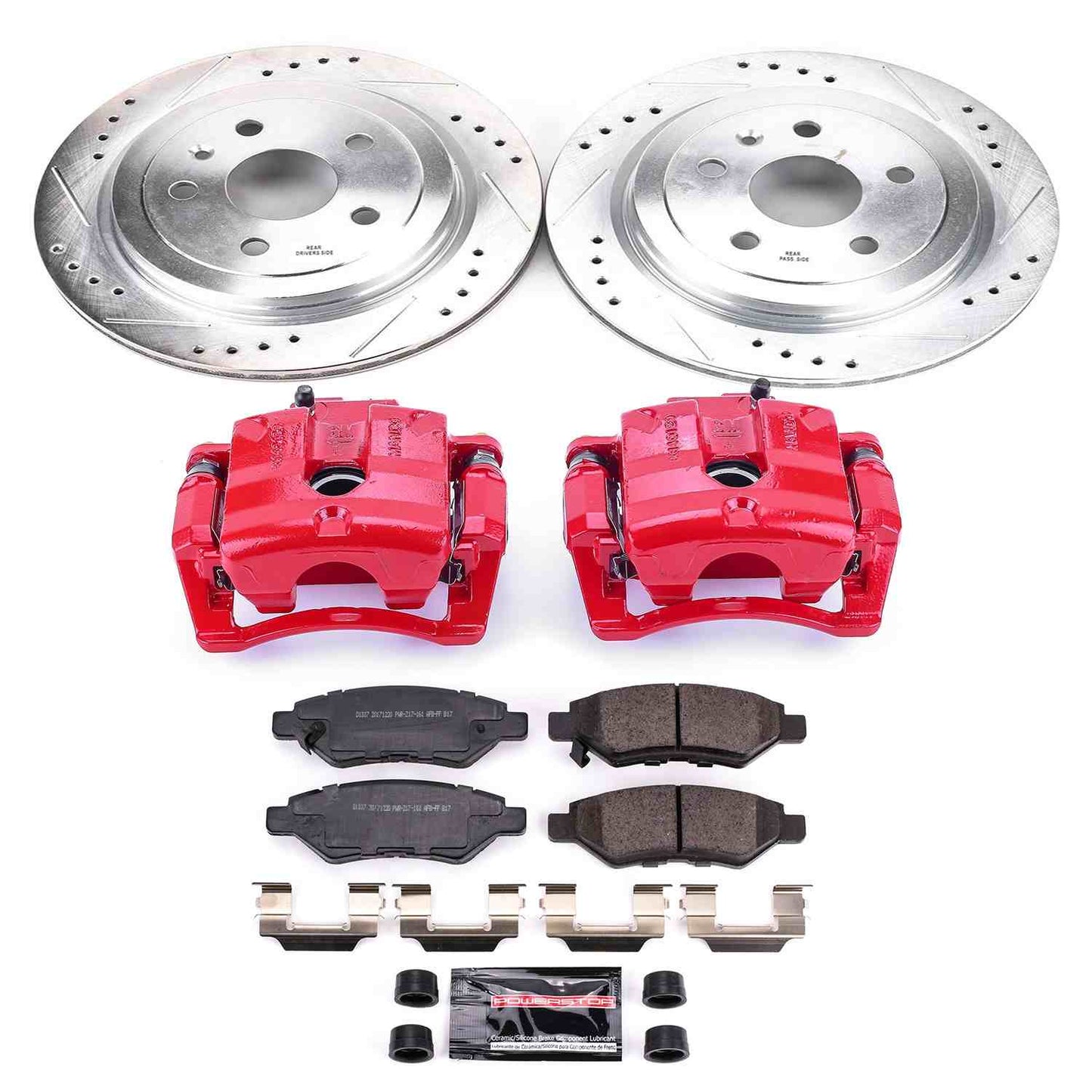 PowerStop Power Stop 08-09 Cadillac CTS Z23 Evolution Kit w/ Calipers - Rear KC3072B