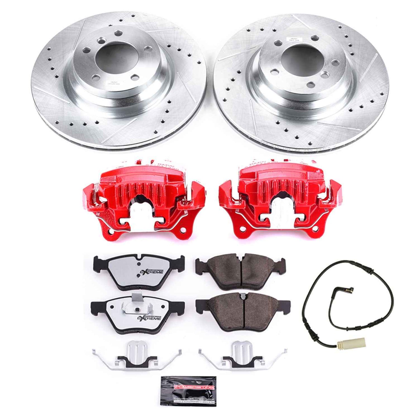 PowerStop Power Stop 2006 BMW 330i Front Z26 Street Warrior Brake Kit w/Calipers KC3077-26