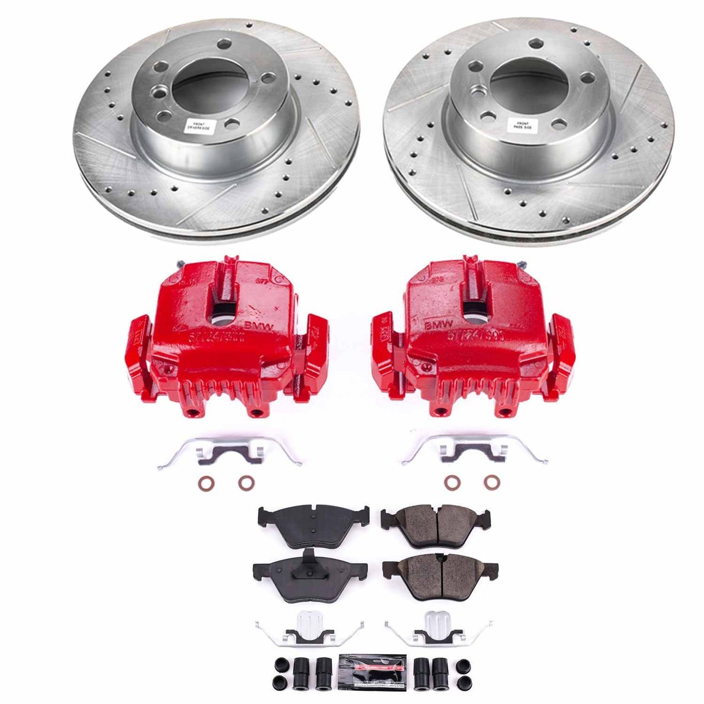 PowerStop Power Stop 2006 BMW 325i Z23 Evolution Kit w/ Calipers - Front KC3087