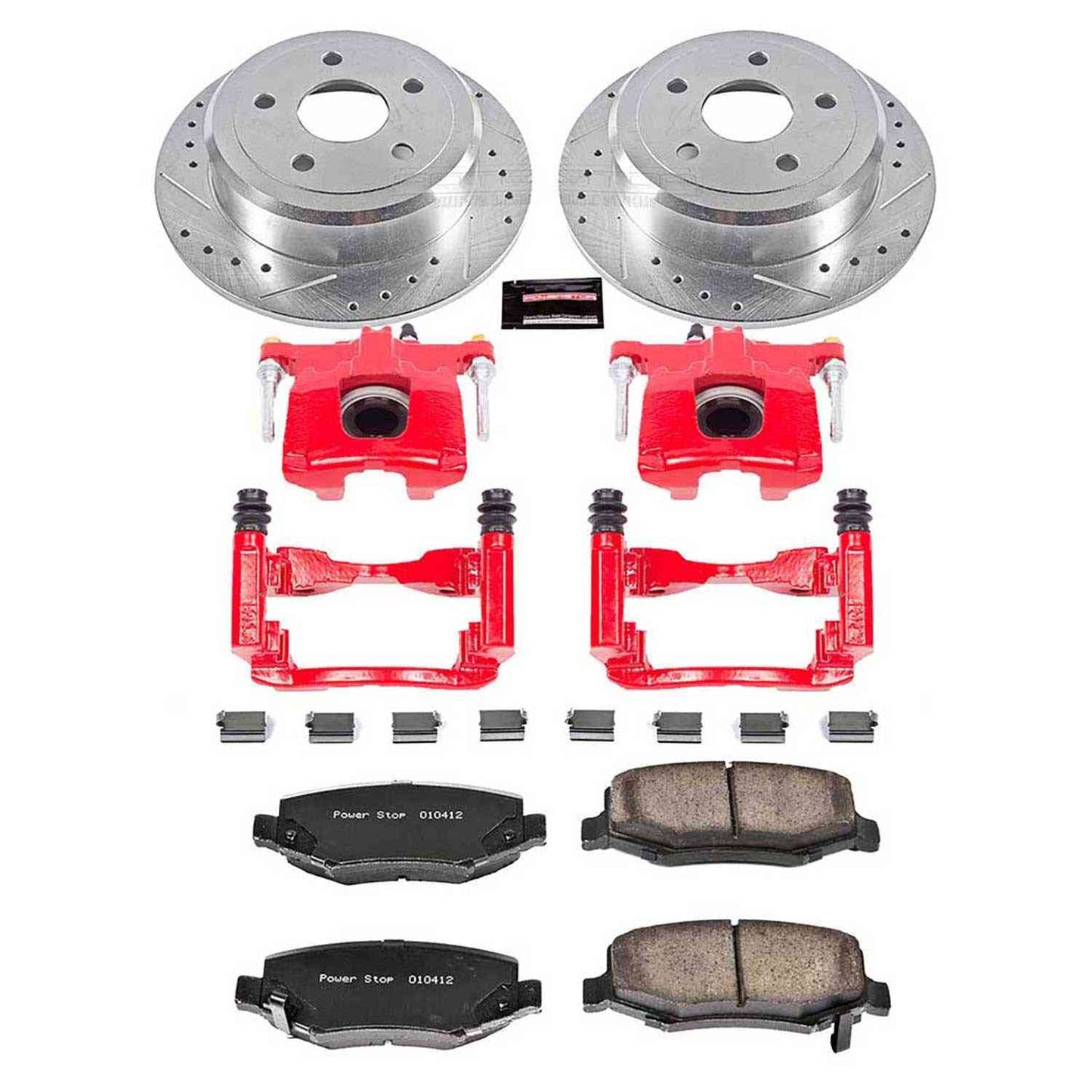 PowerStop Power Stop 07-17 Jeep Wrangler Z23 Evolution Kit w/ Calipers - Rear KC3090