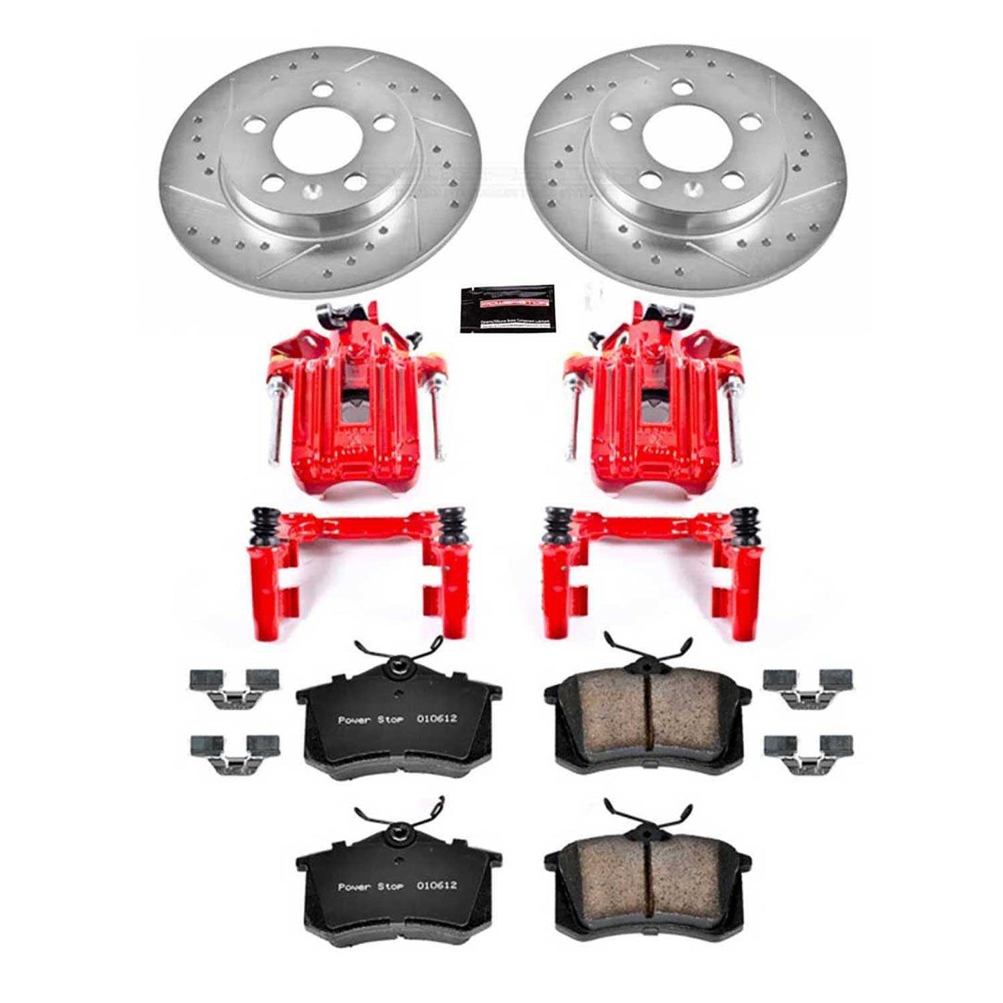 PowerStop Power Stop 00-06 Audi TT Quattro Z23 Evolution Kit w/ Calipers - Rear KC3093