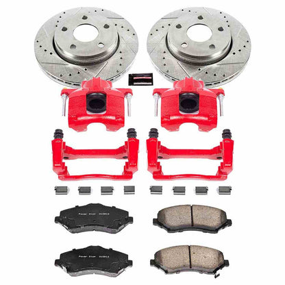 PowerStop Power Stop 07-17 Jeep Wrangler Z23 Evolution Kit w/ Calipers - Front KC3097
