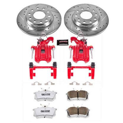 PowerStop Power Stop 02-05 Audi A4 Rear Z26 Street Warrior Brake Kit w/Calipers KC3109-26