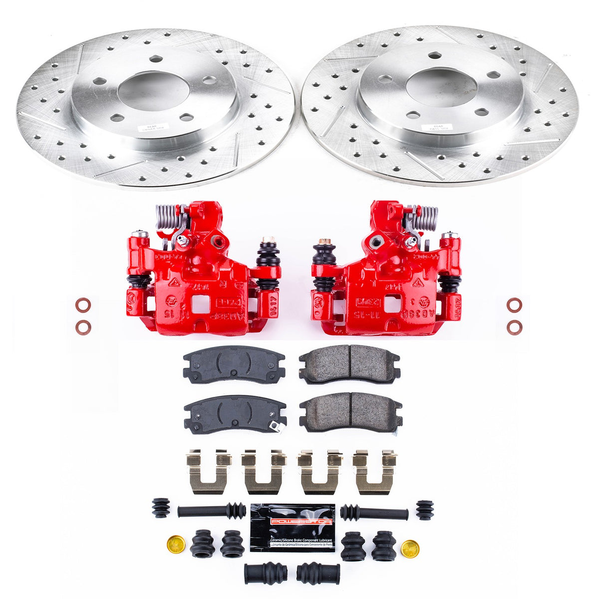PowerStop Power Stop 94-96 Cadillac DeVille Z23 Evolution Kit w/ Calipers - Rear KC3115