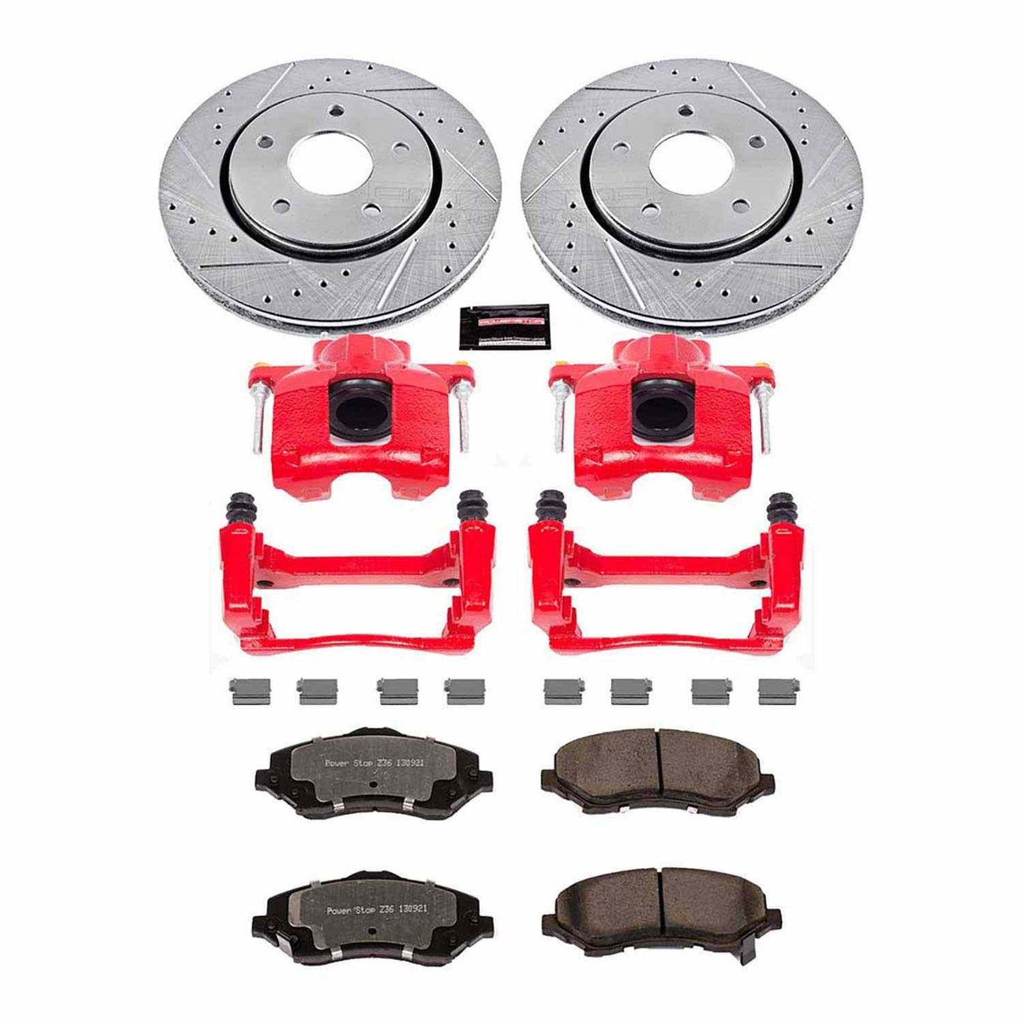 PowerStop Power Stop 08-16 Chrysler Town and Country Front Z36 Truck & Tow Brake Kit w/Calipers KC3118-36