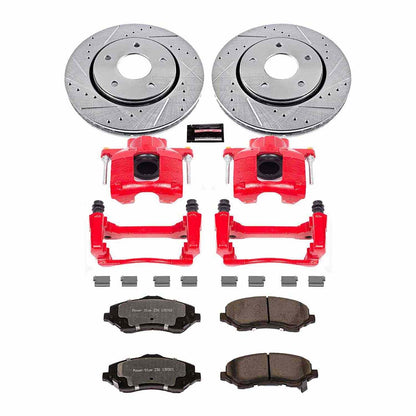 PowerStop Power Stop 08-16 Chrysler Town and Country Front Z36 Truck & Tow Brake Kit w/Calipers KC3118-36