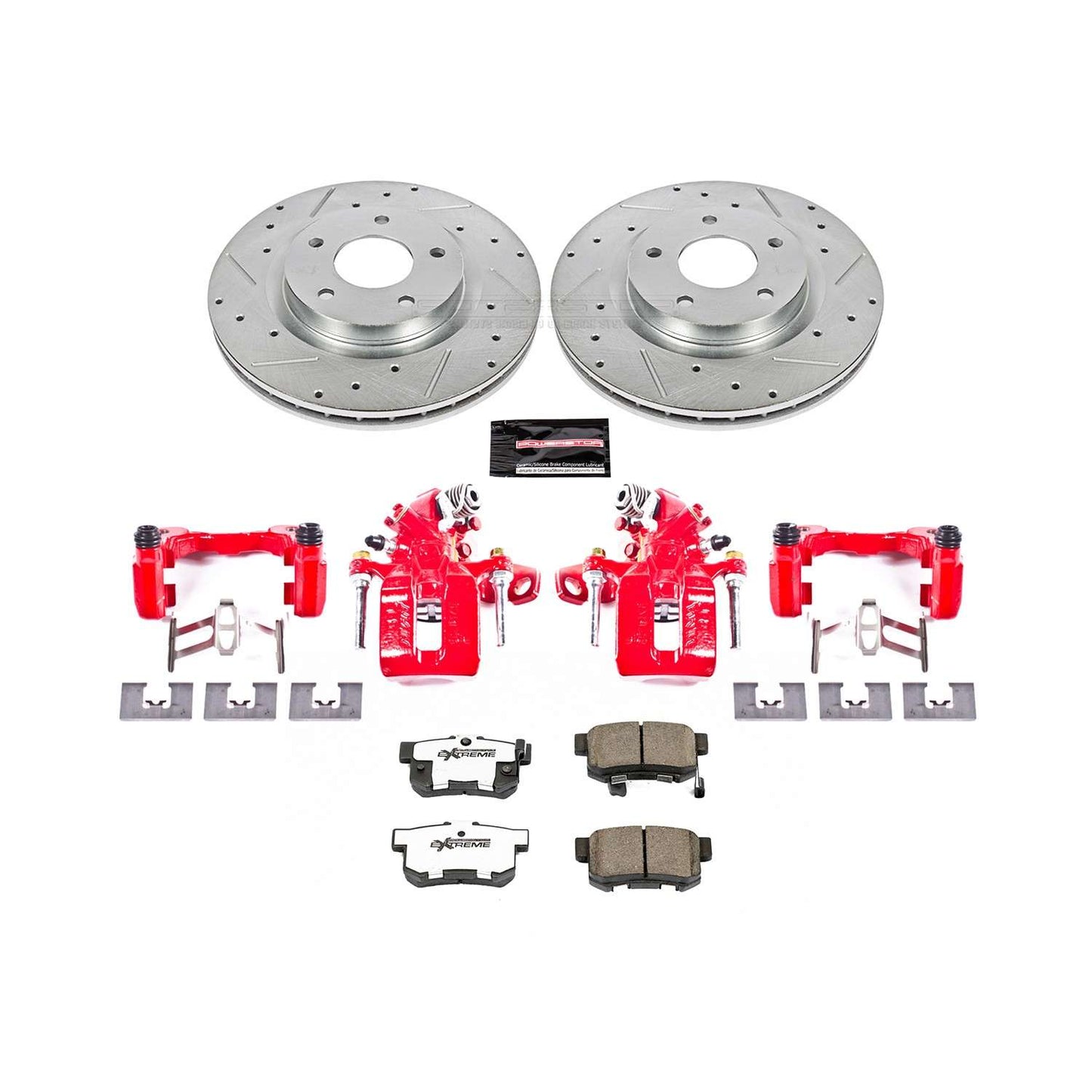 PowerStop Power Stop 16-18 Acura ILX Rear Z26 Street Warrior Brake Kit w/Calipers KC3128A-26