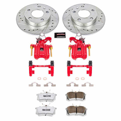 PowerStop Power Stop 02-06 Audi A4 Rear Z26 Street Warrior Brake Kit w/Calipers KC3129-26