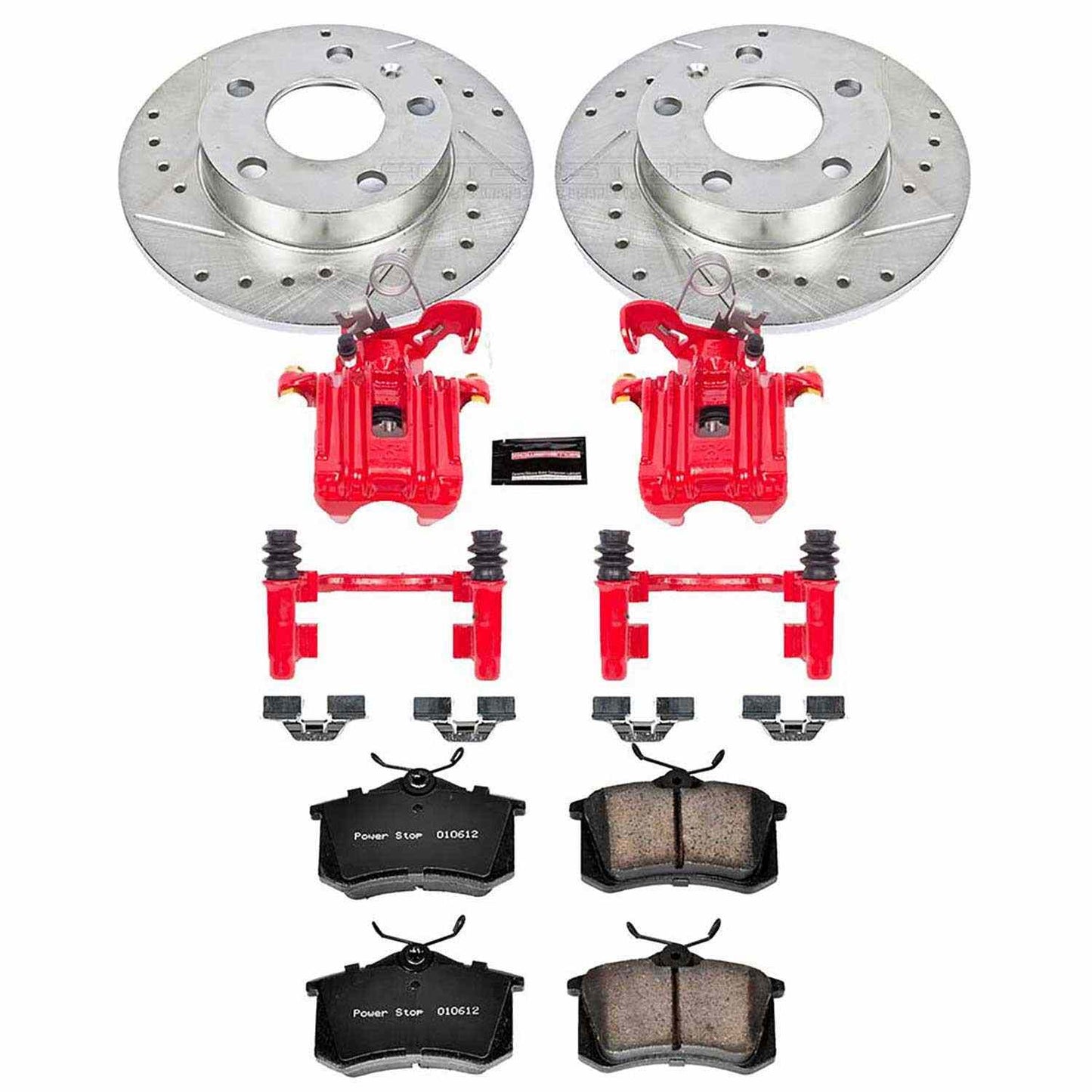 PowerStop Power Stop 02-06 Audi A4 Z23 Evolution Kit w/ Calipers - Rear KC3129