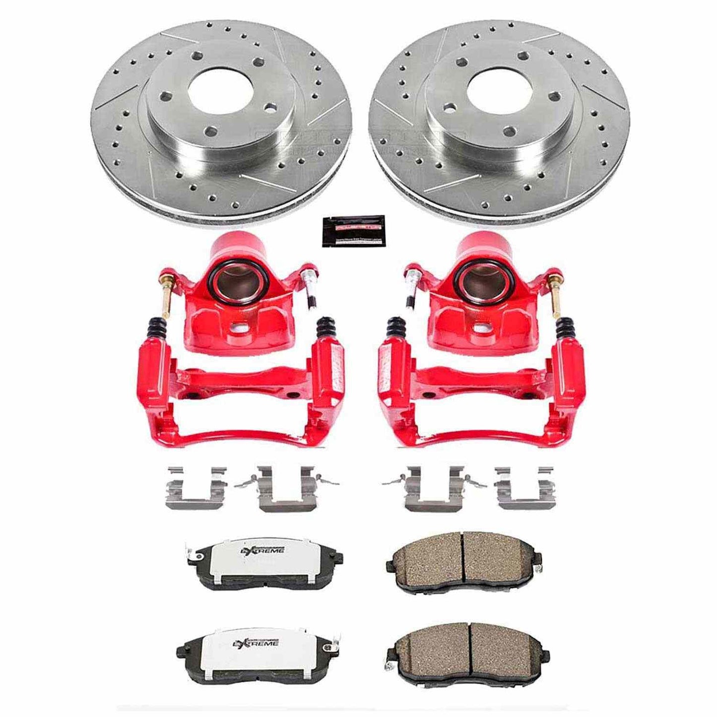 PowerStop Power Stop 00-01 Nissan Maxima Front Z26 Street Warrior Brake Kit w/Calipers KC3137-26