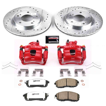 PowerStop Power Stop 1999 Nissan Maxima Front Z26 Street Warrior Brake Kit w/Calipers KC3137A-26