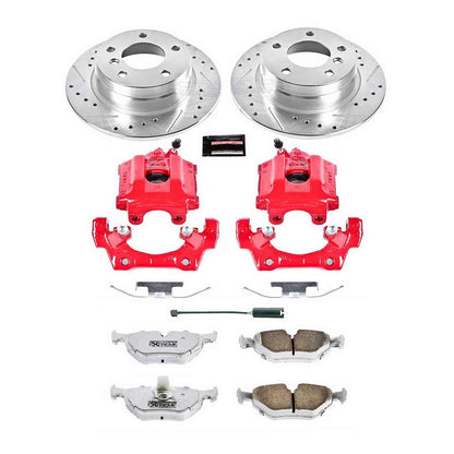 PowerStop Power Stop 92-98 BMW 318i Rear Z26 Street Warrior Brake Kit w/Calipers KC3149-26