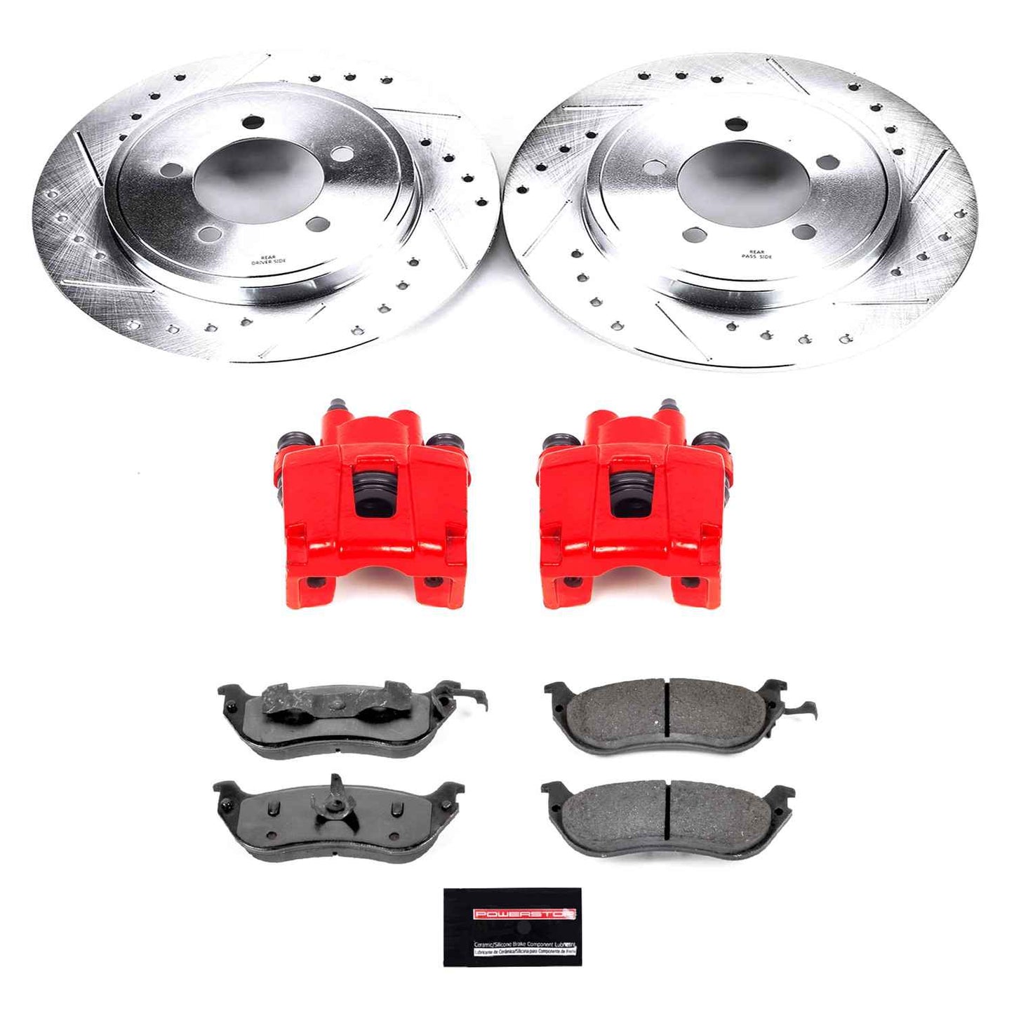 PowerStop Power Stop 02-05 Ford Explorer Rear Z36 Truck & Tow Brake Kit w/Calipers KC3150-36