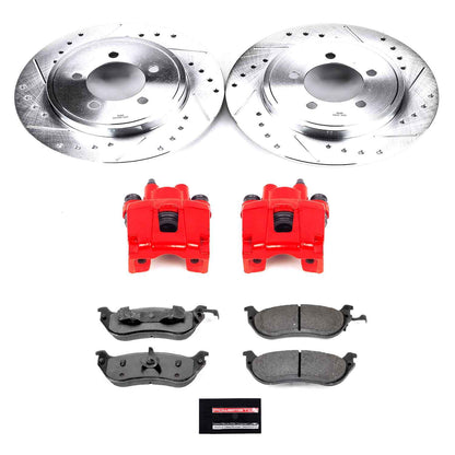 PowerStop Power Stop 02-05 Ford Explorer Rear Z36 Truck & Tow Brake Kit w/Calipers KC3150-36