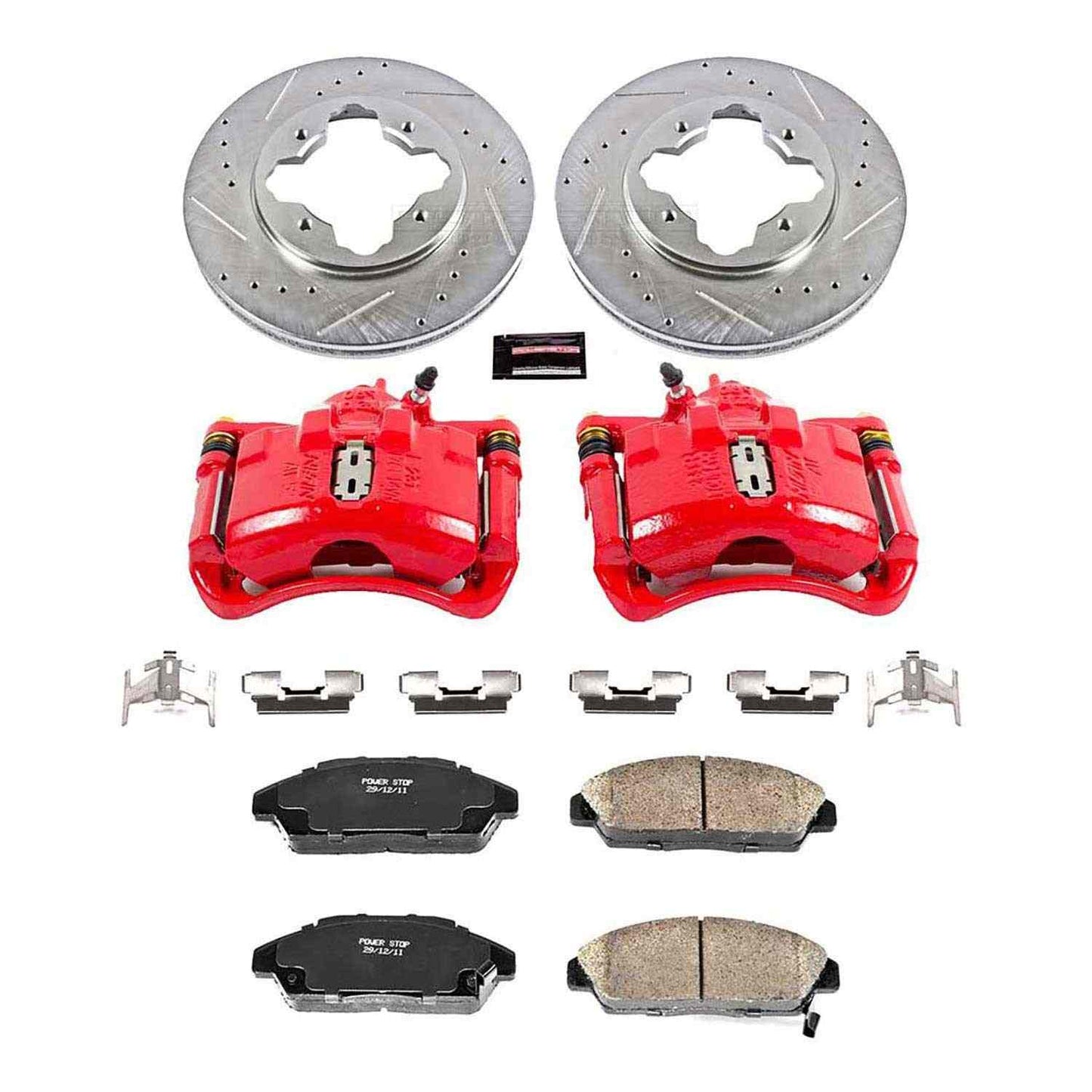 PowerStop Power Stop 90-93 Honda Accord Z23 Evolution Kit w/ Calipers - Front KC3164