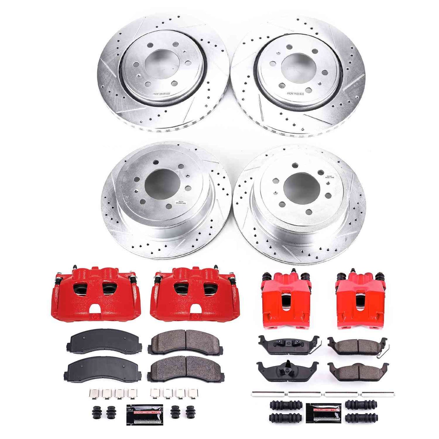 PowerStop Power Stop 10-11 Ford F-150 Z23 Evolution Kit w/ Calipers - Front and Rear KC3166