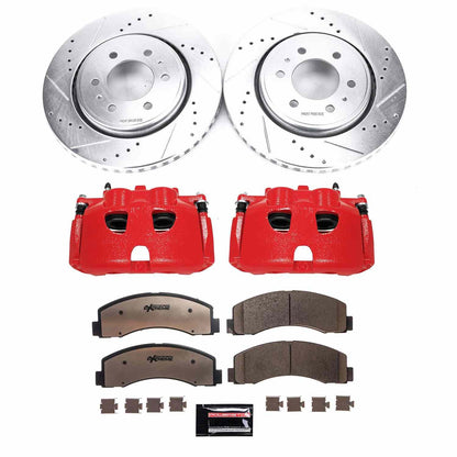 PowerStop Power Stop 10-17 Ford Expedition Front Z36 Truck & Tow Brake Kit w/Calipers KC3167-36