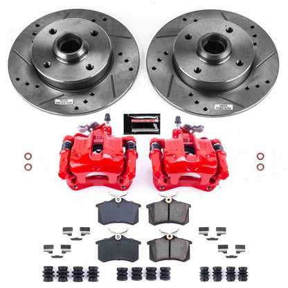 PowerStop Power Stop 95-97 Volkswagen Passat Z23 Evolution Kit w/ Calipers - Rear KC370