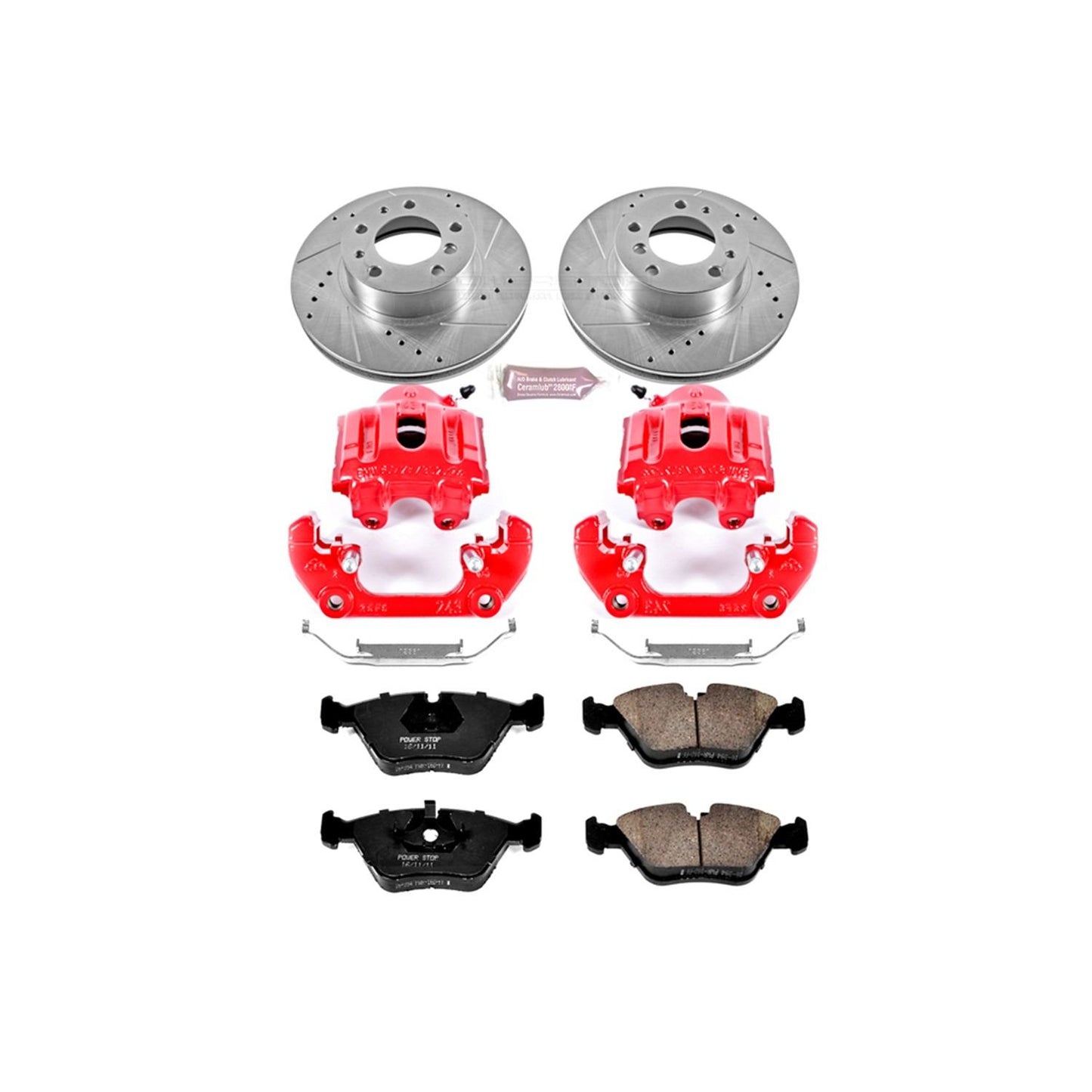 PowerStop Power Stop 94-95 BMW 540i Z23 Evolution Kit w/ Calipers - Front KC379