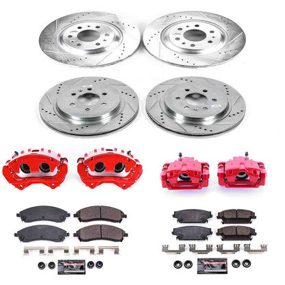 PowerStop Power Stop 04-09 Cadillac SRX Z23 Evolution Kit w/ Calipers - Front and Rear KC4014