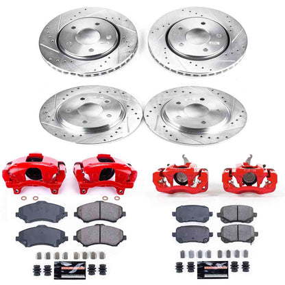PowerStop Power Stop 09-12 Dodge Journey Z23 Evolution Kit w/ Calipers - Front and Rear KC4015A