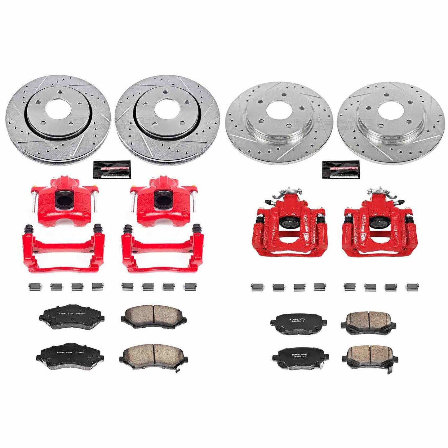 PowerStop Power Stop 08-12 Chrysler Town and Country Z23 Evolution Kit w/ Calipers - Front and Rear KC4015