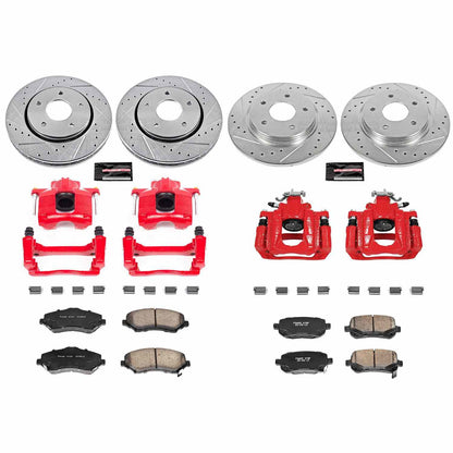 PowerStop Power Stop 08-12 Chrysler Town and Country Z23 Evolution Kit w/ Calipers - Front and Rear KC4015