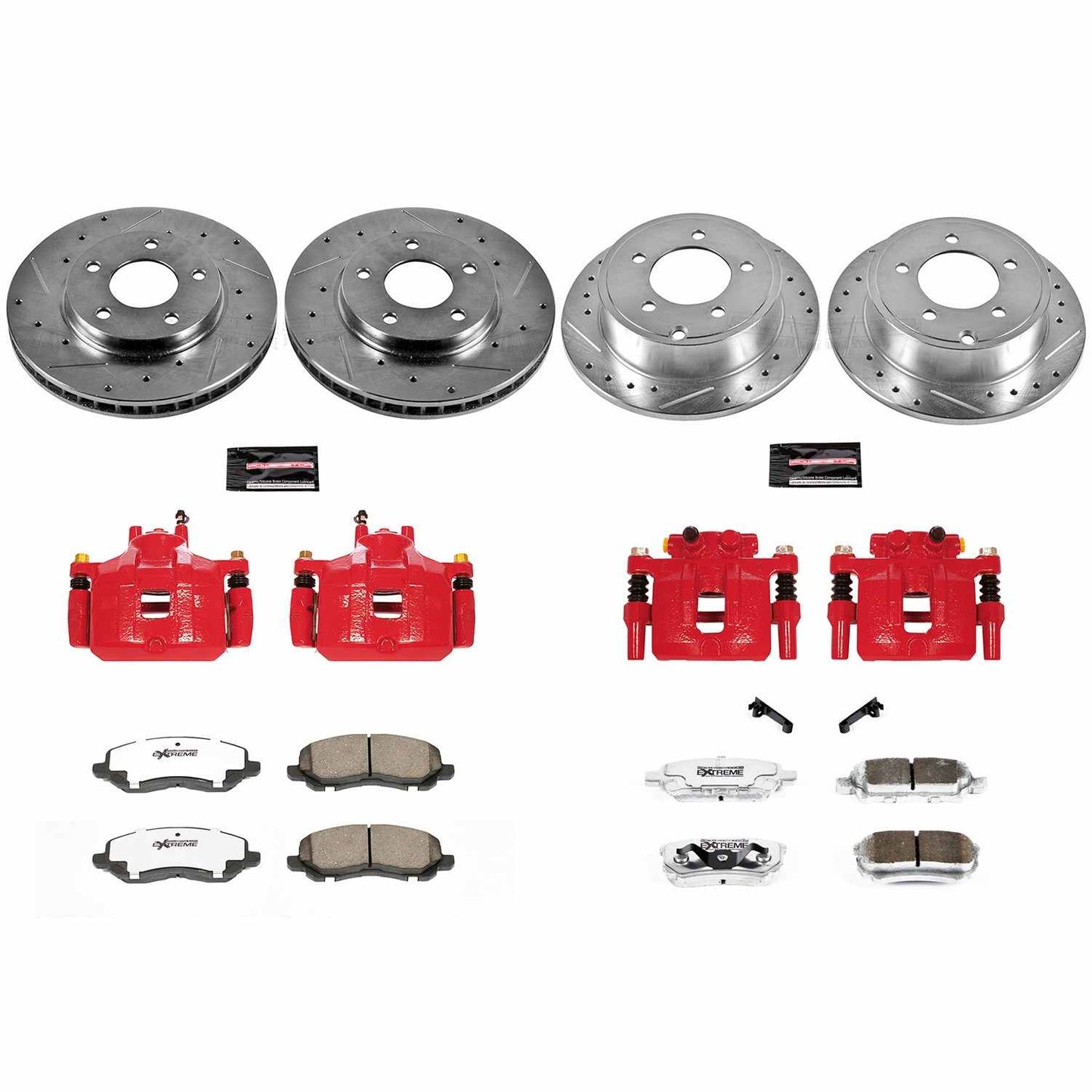 PowerStop Power Stop 08-17 Mitsubishi Lancer Z26 Street Kit w/ Calipers - Front and Rear KC4017A-26