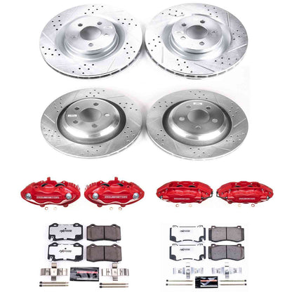 PowerStop Power Stop 05-10 Chrysler 300 Z26 Street Kit w/ Calipers - Front and Rear KC4023-26
