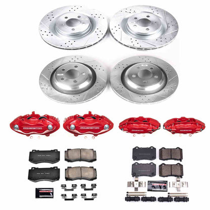 PowerStop Power Stop 05-10 Chrysler 300 Z23 Evolution Kit w/ Calipers - Front and Rear KC4023