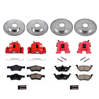 PowerStop Power Stop 05-06 Ford Escape Z23 Evolution Kit w/ Calipers - Front and Rear KC4024