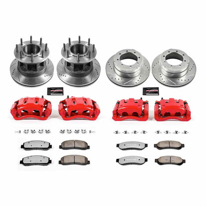 PowerStop Power Stop 05-07 Ford F-350 Super Duty Z36 Truck and Tow Kit w/ Calipers - Front and Rear KC4034-36