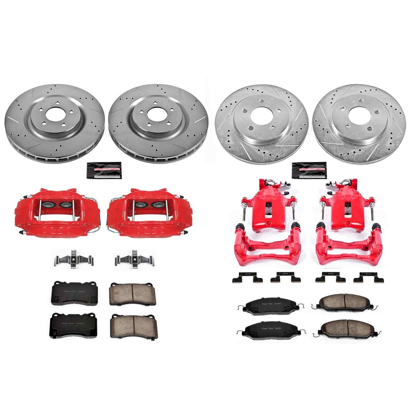 PowerStop Power Stop 07-11 Ford Mustang Z23 Evolution Kit w/ Calipers - Front and Rear KC4042