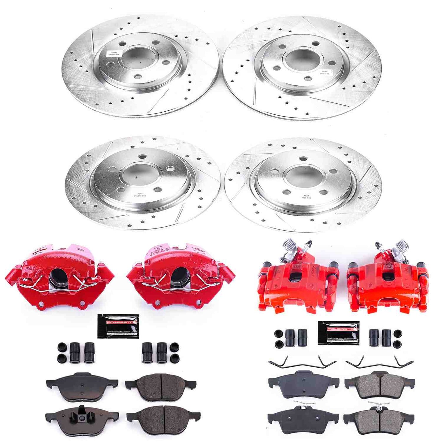 PowerStop Power Stop 06-13 Volvo C70 Z23 Evolution Kit w/ Calipers - Front and Rear KC4051A