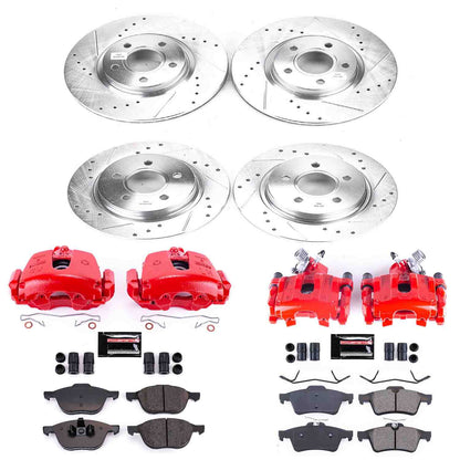 PowerStop Power Stop 08-13 Volvo C30 Z23 Evolution Kit w/ Calipers - Front and Rear KC4051
