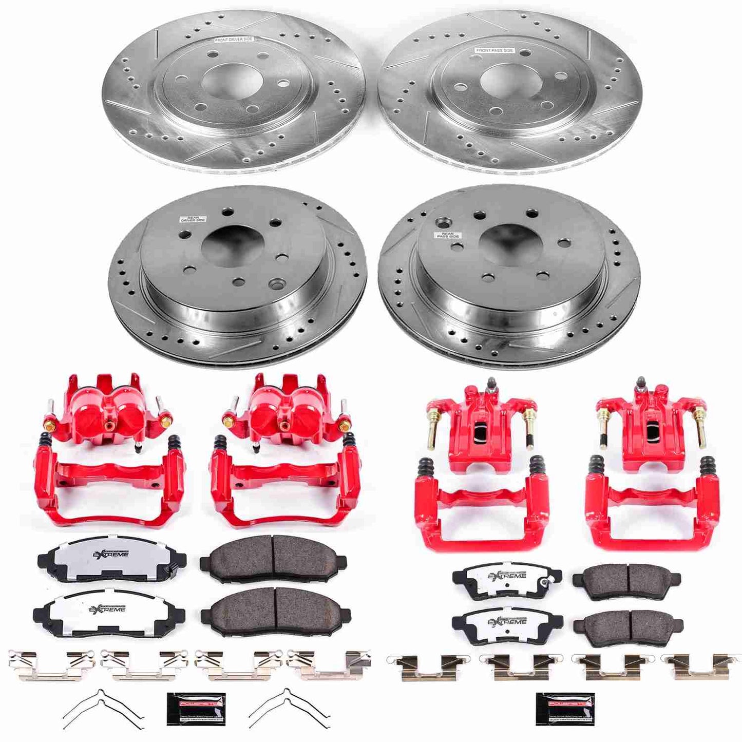 PowerStop Power Stop 05-18 Nissan Frontier Z36 Truck and Tow Kit w/ Calipers - Front and Rear KC4062-36