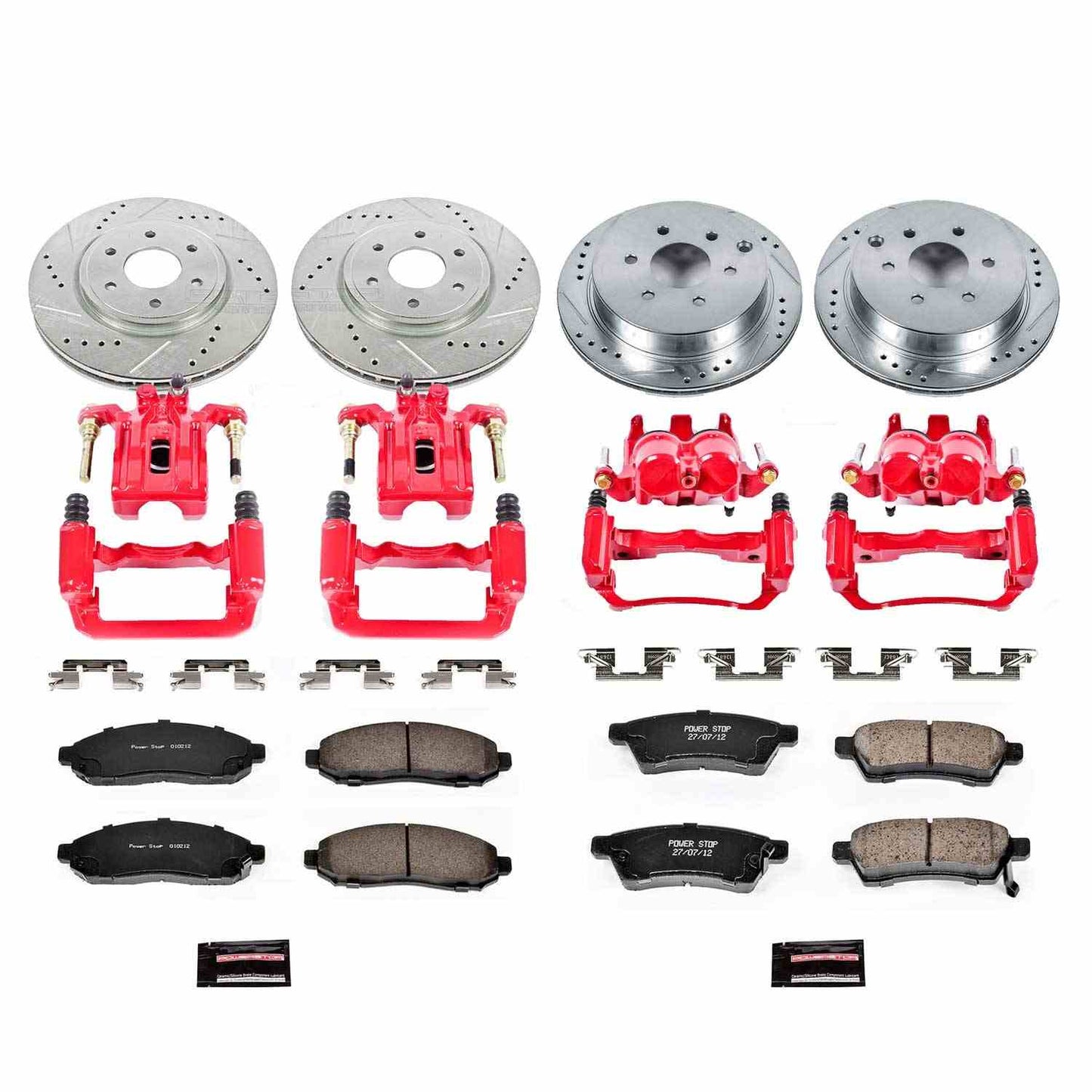 PowerStop Power Stop 05-18 Nissan Frontier Z23 Evolution Kit w/ Calipers - Front and Rear KC4062