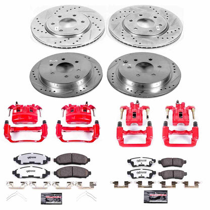 PowerStop Power Stop 05-18 Nissan Frontier Z36 Truck and Tow Kit w/ Calipers - Front and Rear KC4063-36