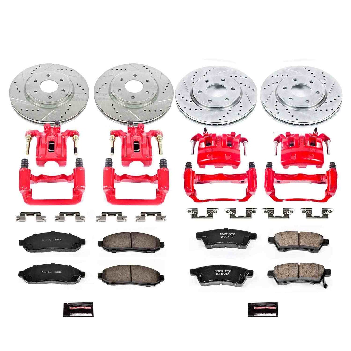 PowerStop Power Stop 05-18 Nissan Frontier Z23 Evolution Kit w/ Calipers - Front and Rear KC4063