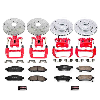 PowerStop Power Stop 05-18 Nissan Frontier Z23 Evolution Kit w/ Calipers - Front and Rear KC4063