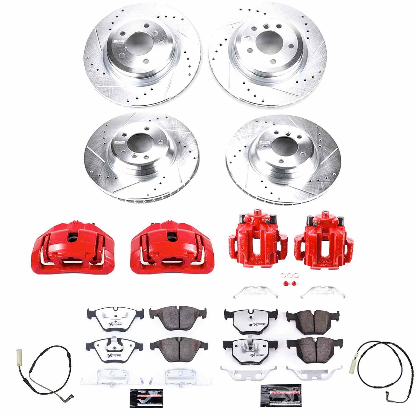 PowerStop Power Stop 2009 BMW 335d Z26 Street Kit w/ Calipers - Front and Rear KC4094-26