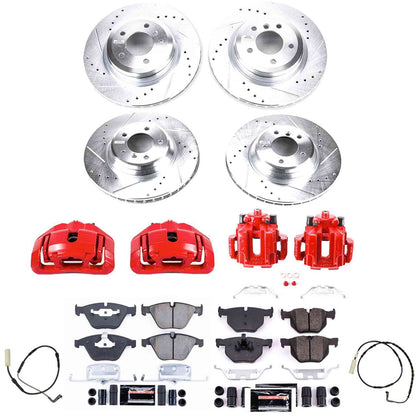 PowerStop Power Stop 2009 BMW 335d Z23 Evolution Kit w/ Calipers - Front and Rear KC4094