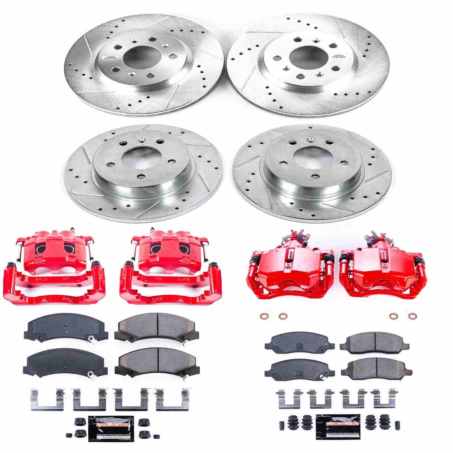 PowerStop Power Stop 06-11 Buick Lucerne Z23 Evolution Kit w/ Calipers - Front and Rear KC4096