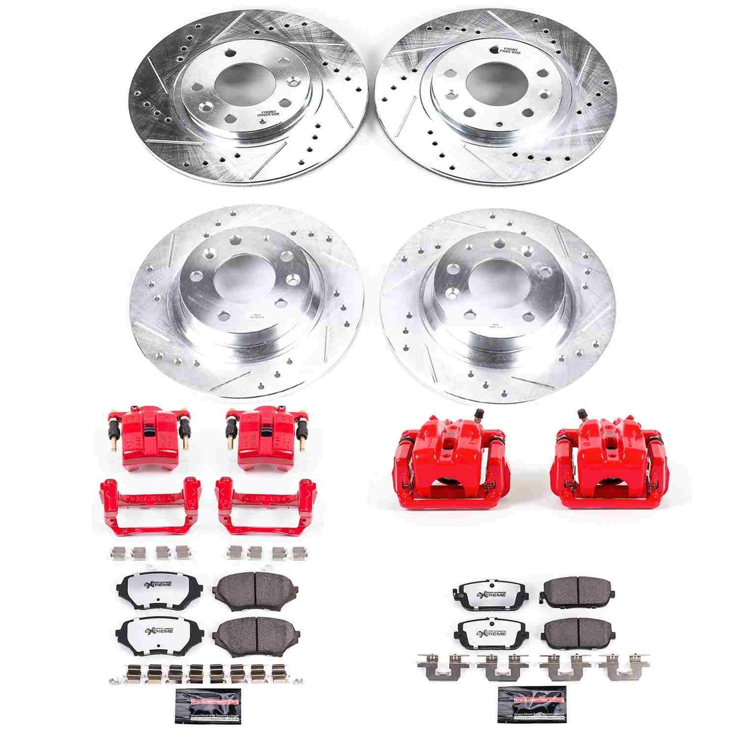 PowerStop Power Stop 06-15 Mazda MX-5 Miata Z26 Street Kit w/ Calipers - Front and Rear KC4098-26
