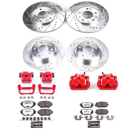 PowerStop Power Stop 06-15 Mazda MX-5 Miata Z26 Street Kit w/ Calipers - Front and Rear KC4098-26