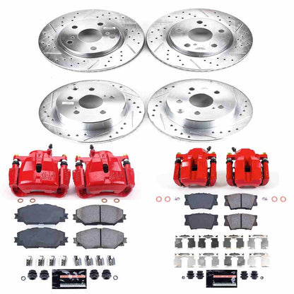 PowerStop Power Stop 2011 Toyota RAV4 Z23 Evolution Kit w/ Calipers - Front and Rear KC4100A