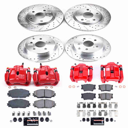 PowerStop Power Stop 11-16 Toyota RAV4 Z23 Evolution Kit w/ Calipers - Front and Rear KC4100B