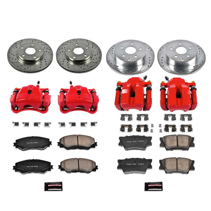 PowerStop Power Stop 06-11 Toyota RAV4 Z23 Evolution Kit w/ Calipers - Front and Rear KC4100