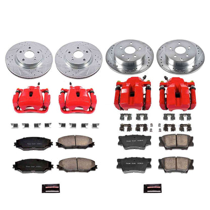 PowerStop Power Stop 06-12 Toyota RAV4 Z23 Evolution Kit w/ Calipers - Front and Rear KC4101