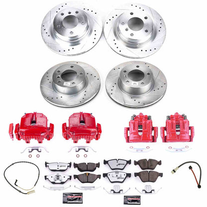 PowerStop Power Stop 2007 BMW 328i Z26 Street Kit w/ Calipers - Front and Rear KC4103-26